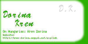 dorina kren business card